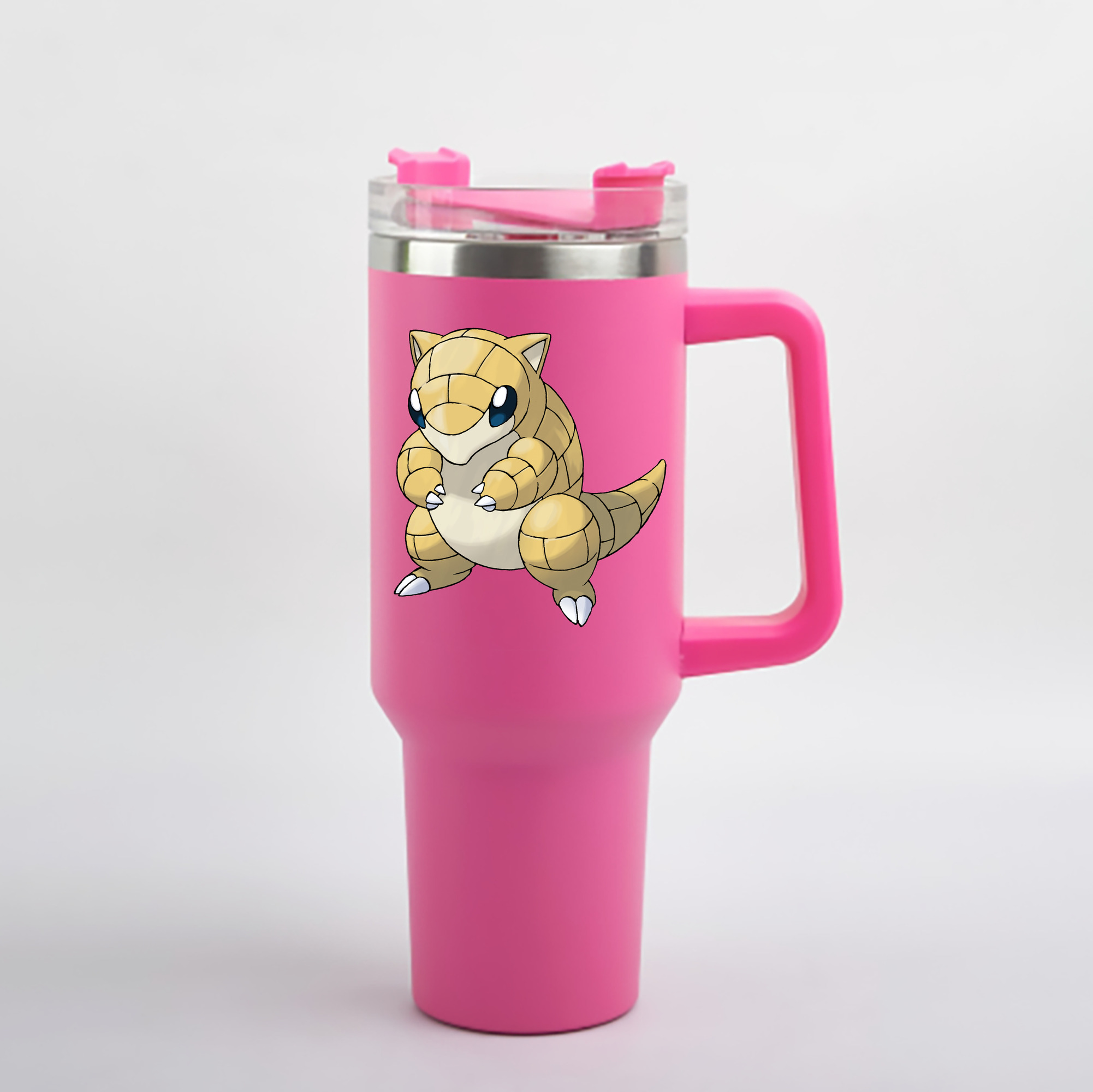 （画像用） ポケットモンスター Pokémon 1200mL車用タンブラー - クリスタルステッカー（プラスチックストロー付き）